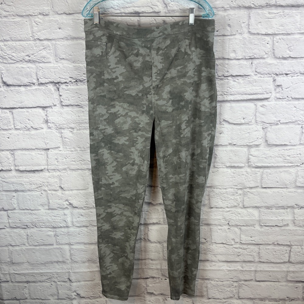 Spanx Women's Y2K Athleisure Stetch Flattering Ankle Grey Camo Leggings 2X - Picture 1 of 8